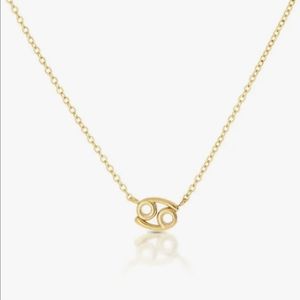 NIB Cancer Zodiac Sign Pendant Necklace Adjustable Chain